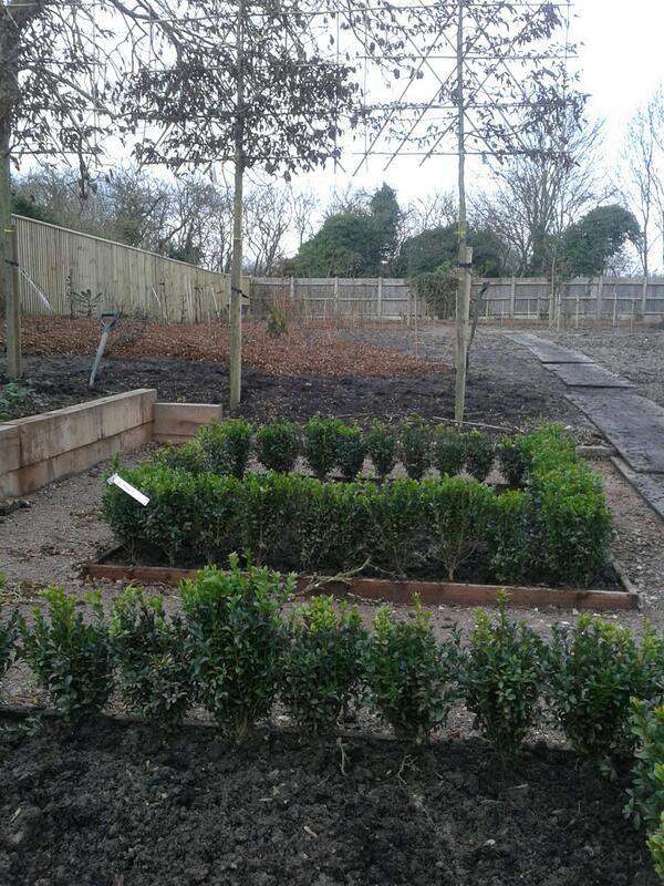 15 cubic metres of bark spread &amp; beds looking good! #garden #construction #Cambridgeshire