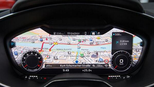 BBC_TopGear's tweet image. Digital dashboard enthusiasts, unite! This is the interior on the new #Audi TT TOPGEAR.com/uk/car-news/ne…