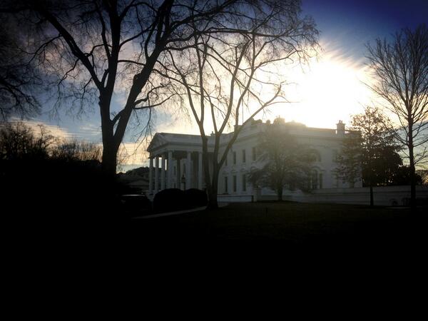 ShannonRaeGreen's tweet image. Sun rises over the White House this morning - beautiful. I'll be here for most of the day for a #CapDown interview.