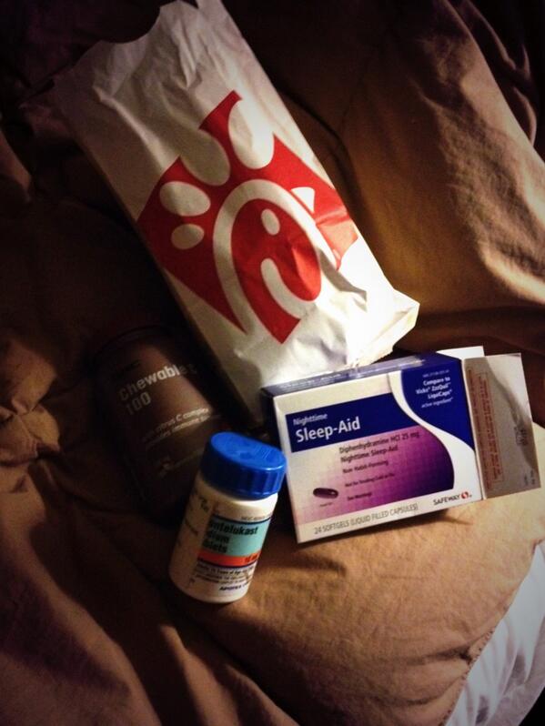 _kendraah's tweet photo. @FunMegz morning regimen so I don't die!  The chick fil a is the real life saver lol http://t.co/gcbjmcRC5S