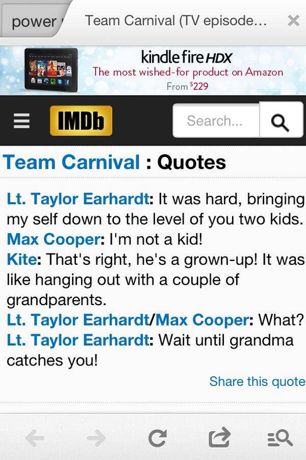 // I love that episode