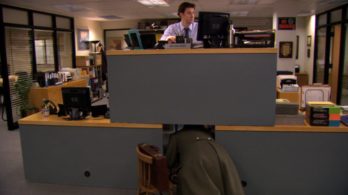 theofficetv's tweet photo. .@latenightseth We have a couple extras but they are all currently being used for… MEGADESK! http://t.co/3RJWh7CiFt