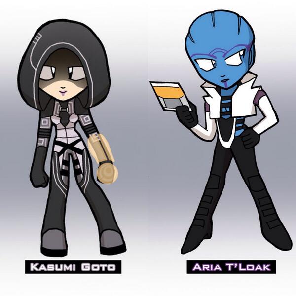 -leaves a box for <a href="/kasumi_goto/">Kasumi Goto</a> with a pair of custom toe socks inside,black with chibi Kasumi &amp; Aria images on them-