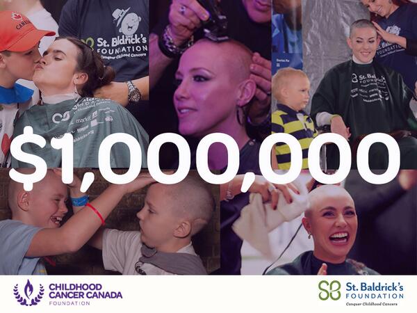 Big news! We have officially reached the $1M milestone of funds raised through our <a href="/stbaldricks/">St. Baldrick's Foundation</a> head shaving events!