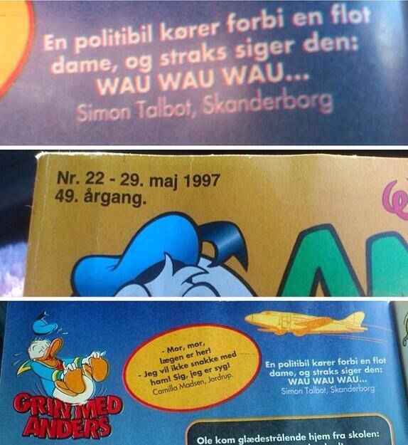 SimonTalbot_'s tweet photo. Tak til @julmahl på Instagram, for at have fundet min vits i et gammelt Anders And blad 😄! http://t.co/GK96vECm0s