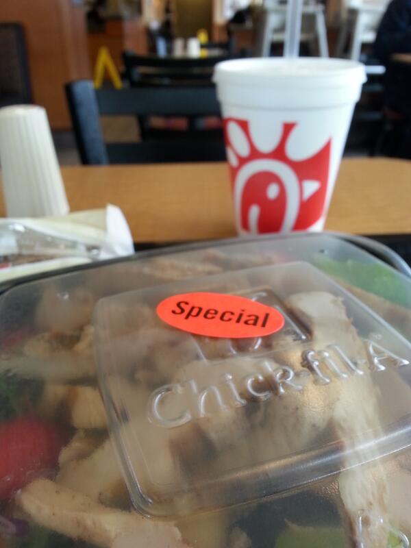 FOX13Omar's tweet image. Love when I get the "special" sticker @ChickfilA! #LunchWin