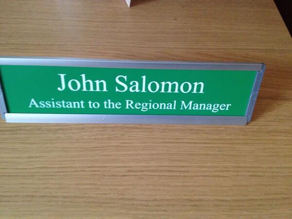 JohnSalomon85's tweet image. How could @cjcraddock get this so wrong and put my name by his job title? #MyAssistant