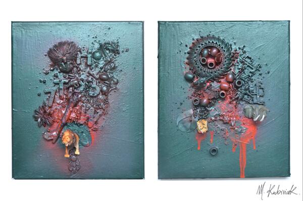 MKDesign_London's tweet photo. Latest painting (DipTyque) Fur Free. what do you think? http://t.co/lHrJaZlJ2a