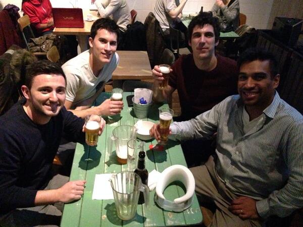 supervakero's tweet photo. @Bernabish @DamienCARRER @short_i3589 @PaulAudeb Nice way 2 end the 1st part of the seminar thanks guys #iaelyon2014 http://t.co/jTgxw1OK4e
