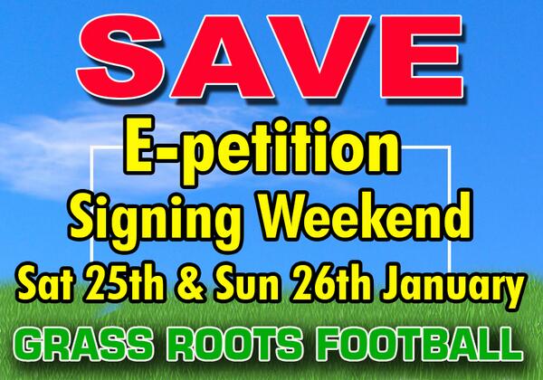 OVER 10,000 kids will boycott playing football on 25/26 JAN on Mersyside  epetitions.direct.gov.uk/petitions/46134  RT SIGN