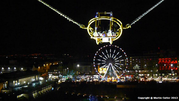 IMAGE: Big Wheel: Princes Street Gardens &amp; Bungee Ride: Market Street. #EdinHour #Edinburgh