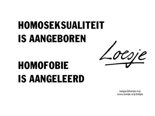 ntsj1's tweet photo. Precies! RT @LoesjeNL: **Homoseksualiteit is aangeboren . . Homofobie is aangeleerd** #3onderzoekt #loesje http://t.co/kFEGuOsqLX