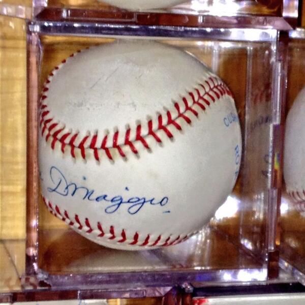 PowerZBaseball's tweet image. A Joe DiMaggio signed baseball can go for upwards of $250,000. . . . And here's mine.