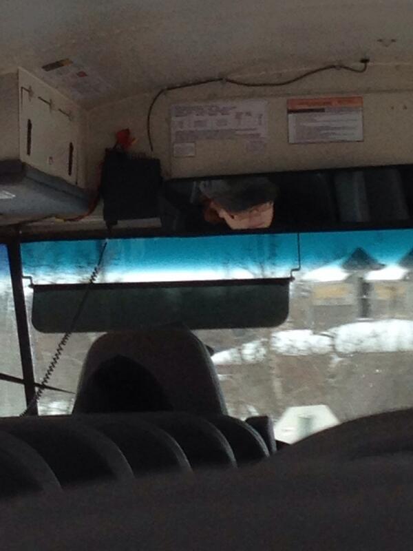 TroyNorman4's tweet photo. Bus drivers killing it with the ear tuck today #strapback #specks http://t.co/3kXw0V6MdW