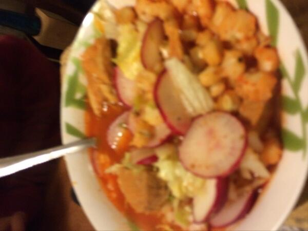 cerevel's tweet photo. Pozole http://t.co/QR6bZMzycp