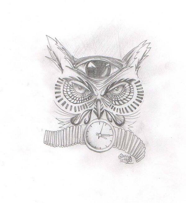 GangaTattooink's tweet photo. #Búho #Personalizado Diseño disponible http://t.co/xQDVUDyt6x