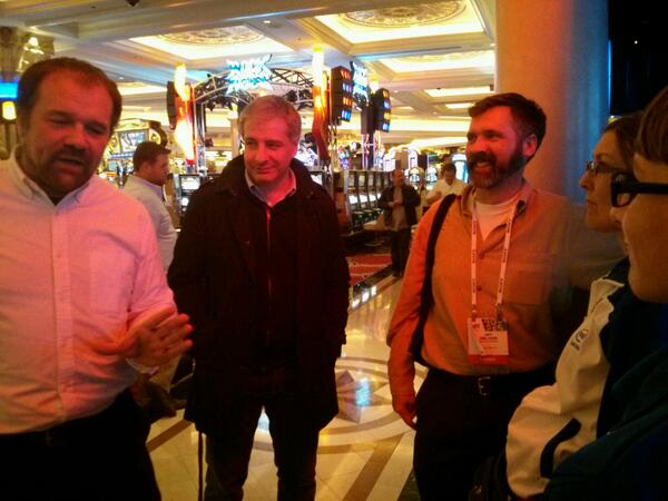 MAKECES's tweet photo. We've got @mbanzi telling some great stories at our meetup! #CESMakers http://t.co/7g4sEgXQKE
