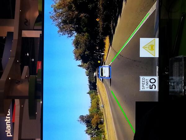 Luke_Hickton's tweet photo. #CES2014 #NVidea driver assist software in action http://t.co/3fuRsuiUul