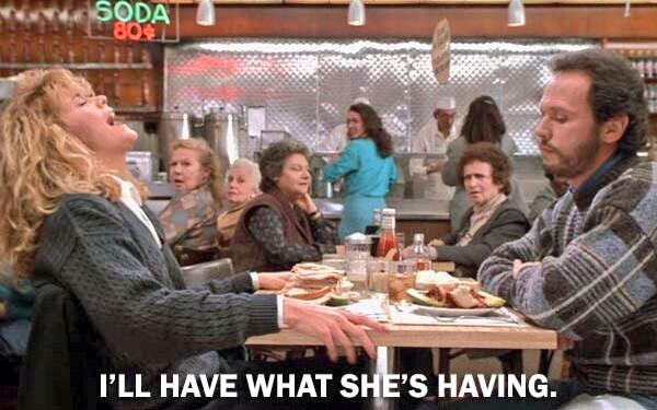 Umm... Yes please!?
#WhenHarryMetSally #Classic #Movies #Quotes #QuoteOfTheDay #FoodPorn #Love #hopelessromantic