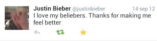 BiebsMel's tweet photo. @justinbieber  :) I love u justin. Thanks for making me feel better http://t.co/pBxwPvLwPi
