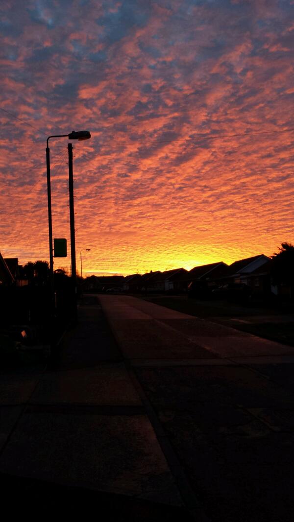 How's this for a sunrise