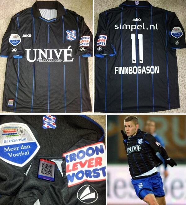 SCHshirts's tweet photo. Great start of the new year! Finnbogason 13/14 away Eredivisie shirt @A_Finnbogason Love it! http://t.co/tOXoYzBRXl