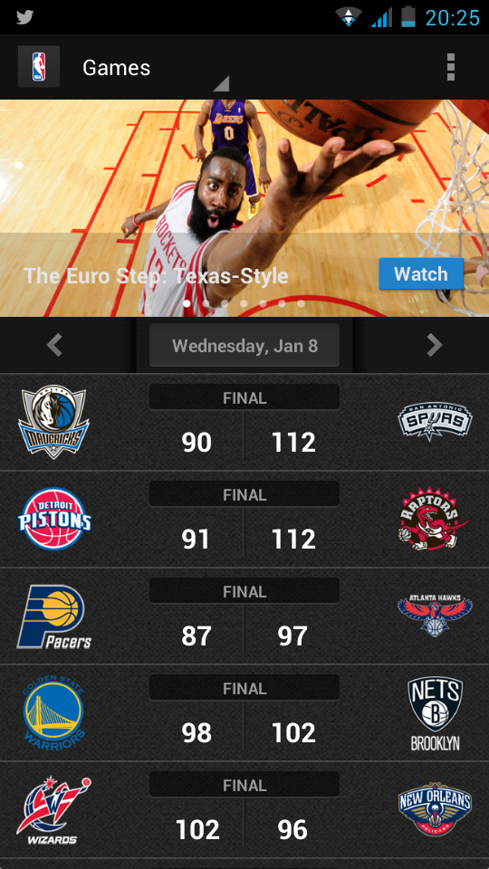 ResultatsNBAfr's tweet photo. Résultats d'hier : http://t.co/sfsiFosAr6