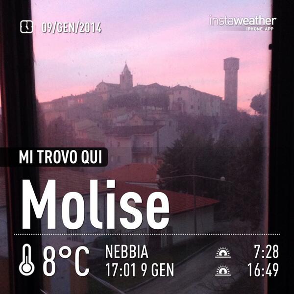 Check out the #Weather in #Molise via #instaweather getinstaweather.com #wx