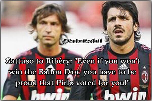 FootballFunnnys's tweet photo. Gattuso to Ribéry!! http://t.co/Fl6blXwb5O