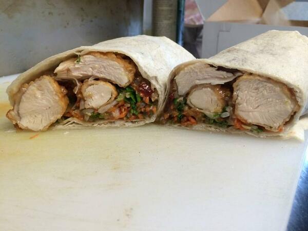 Our new General Tso's Chicken Wrap #yummy #food #foodtruck <a href="/ChewChewFoodCo/">Chew Chew Food Truck</a>