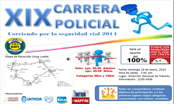 POLICIADNTHN's tweet photo. Carrera Policial 2014 http://t.co/CFak5aacxo