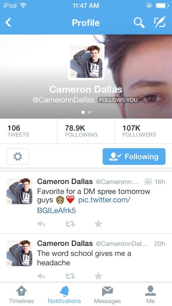 _briianna02's tweet photo. Thanks for the follow back cutie💕😘😍 @CameronnDaIIas http://t.co/rIA4bYhb21