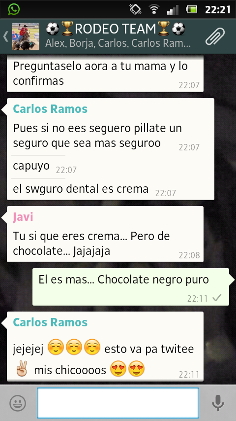 aaroncesteros's tweet photo. @carmosvilla @KunCastilla19 @adlmcf  pal twitter tete #rodeoteam http://t.co/lQR4yuI3uH