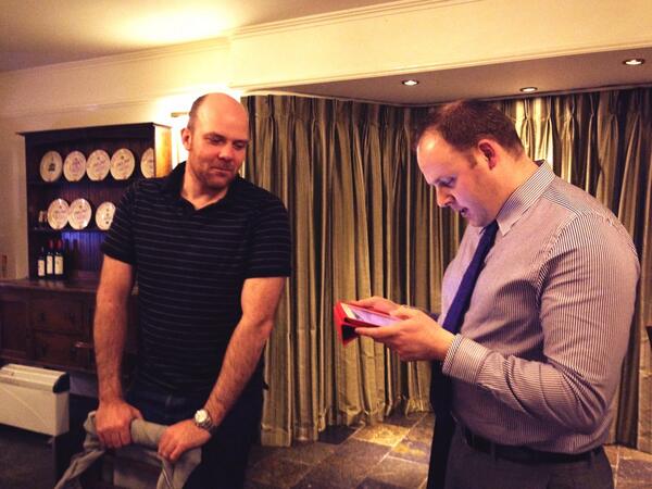 New member Nick Rogers about to join Wrexham Round table