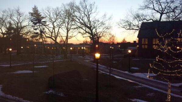 CYPower2014's tweet photo. Sun is setting at Springfield College but we still have much more planned #cypower2014 http://t.co/HVlqbfZEkE