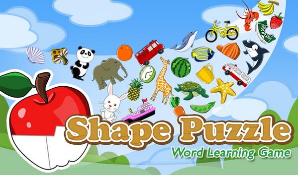 sladesains's tweet photo. A wonderful app for children! Shape Puzzle - Word Learning Game for Kids http://t.co/ggSXBESsAG http://t.co/QWz5p0FbEx