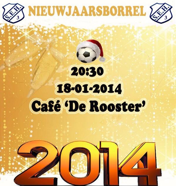 vvSEH3's tweet photo. Nieuwjaarsborrel #vneck #vvseh @kuiperinho http://t.co/kfE6s54390