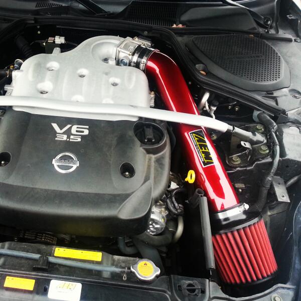 Ketoned_AF's tweet image. Ridin' with a lot more HP and thunder. #AEM #ColdAirIntake #ShortRamIntake #350z #Nissan #MoveBitchGetOutTheWay