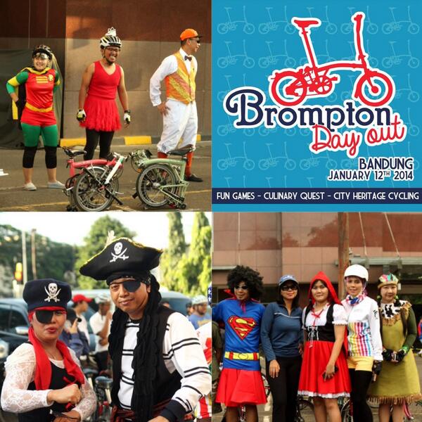 hari minggu ini! ayo siapin brompton &amp; kostum! asyeeek!