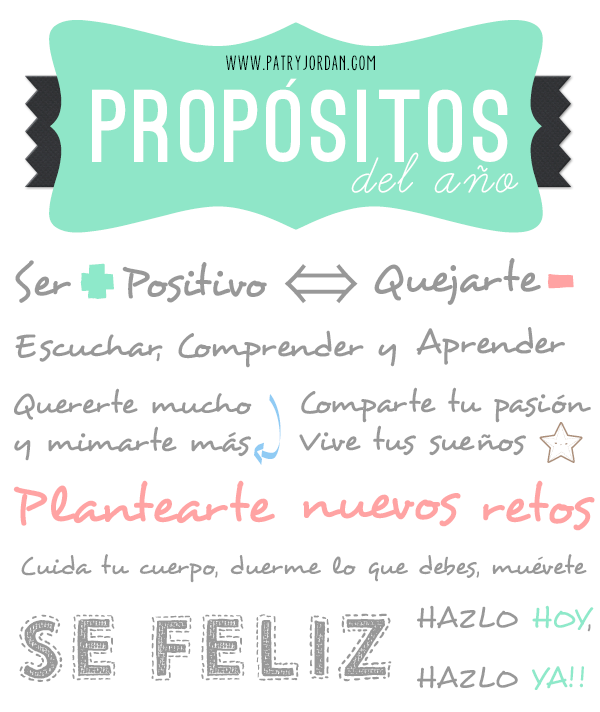 Ya empezamos el año con los nuevos propósitos.