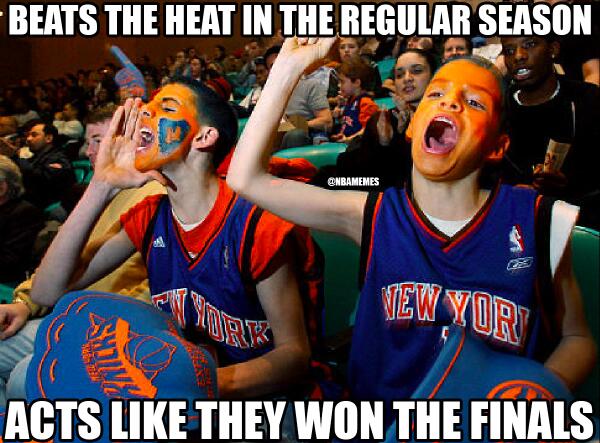 Nba Memes On Twitter The New York Knicks Beat The Miami Heat Nba Heat Knicks Http T Co Fgofmta5la