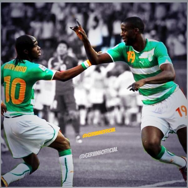GervinhOfficial's tweet photo. @Toure_yaya42 Congratulation Yayus #AfricanPlayerOfTheYear #Cpropre 👏👏👏👌👌👌#YayaToure http://t.co/vSew6XIWY4