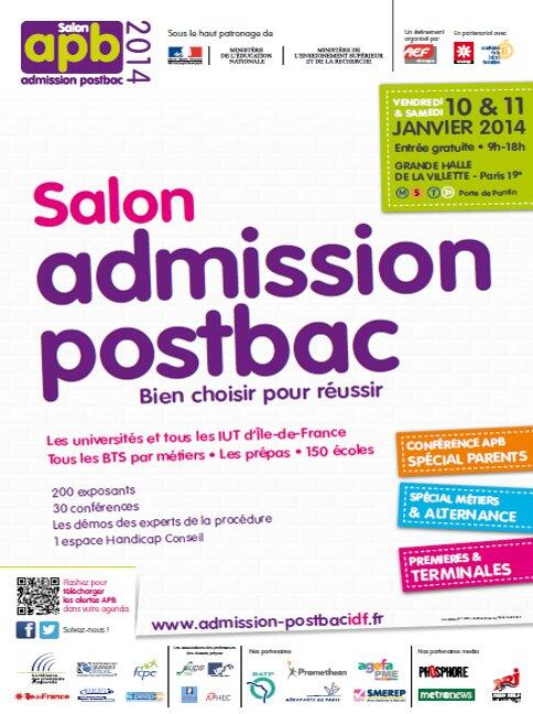 VieLyceenne's tweet photo. Le #SalonAPB, c'est aujourd’hui et demain pour tout savoir sur #APB et vous aider dans vos choix d’#orientation ! http://t.co/UMUSZMuTxb