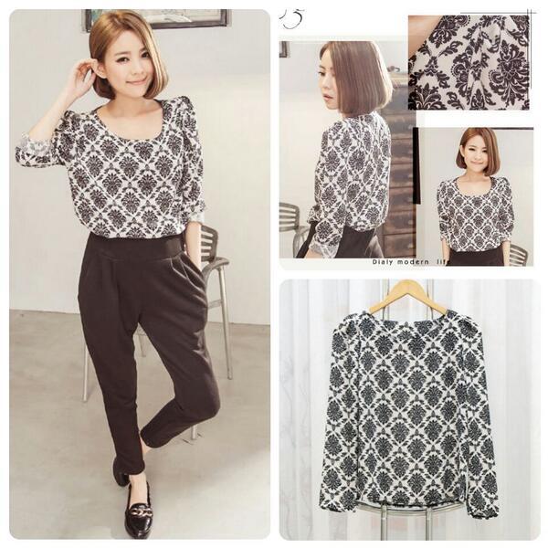 Samories Blouse IDR.160 Bahan.Chiffin Bust.86cm L.5rcm (All Size fit.S-M Medium) GA NERAWANG!