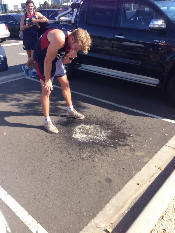 bvince23's tweet photo. The 3km time trial does funny things to u. Although @JackWatts4 swears he just ate a bad oyster last night.. Haha http://t.co/VqZBl9kMJ4