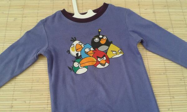 garagetwitsale's tweet image. Kaos lgn pjg angrybird 2th 45rb #prewashed
