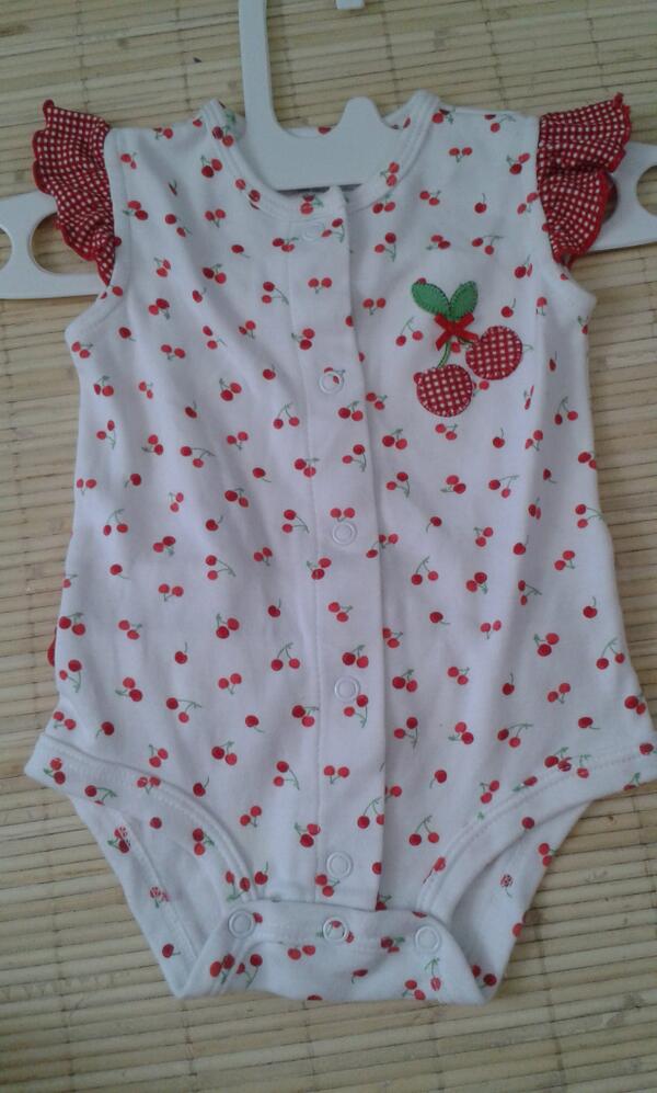 garagetwitsale's tweet image. Romper carter cherry 40rb #prewashed