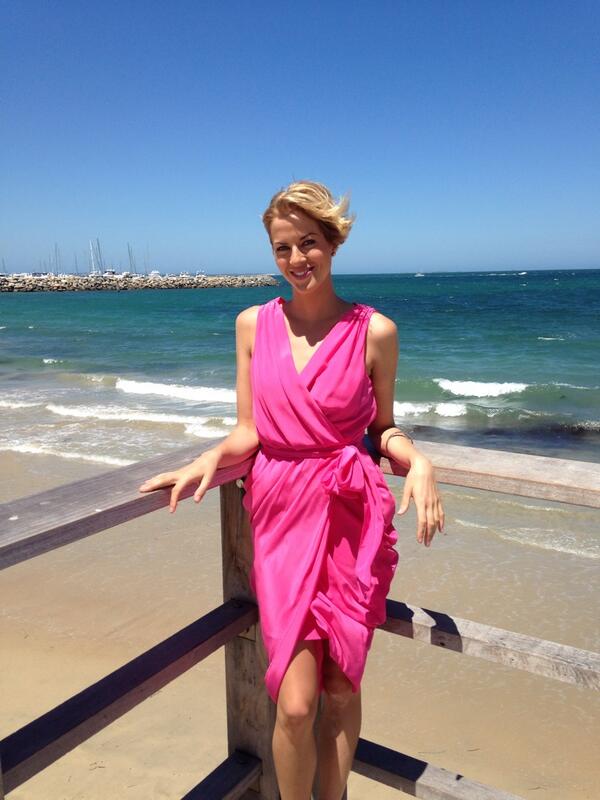 Great fun working with <a href="/Sally_Ayhan/">Sally Ayhan</a> today from <a href="/9NewsAUS/">9News Australia</a> Perth shooting the new promo. Wearing dress by #RodeoShow