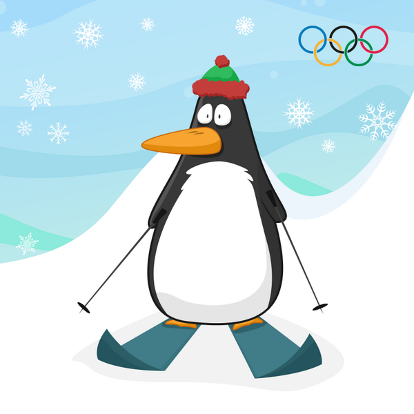 LearnyApp's tweet image. Ook Learny en zijn vriendjes zijn helemaal in de ban van #Sochi2014. Vandaag gaat Pinguin skiën!  #learnyapp