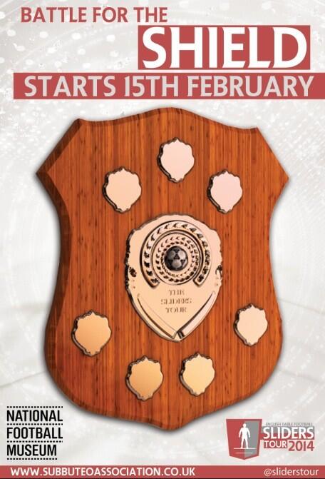 SlidersTour's tweet image. Battle for the Shield- Sliders Tour starts 15th February 2014 @FootballMuseum #subbuteo #tablefootball #football ⚽️